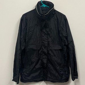 Bogner Weather Gear Black Windbreaker w/ Zip in Hood